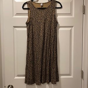 Old Navy Cheetah Print Sleeveless Dress
